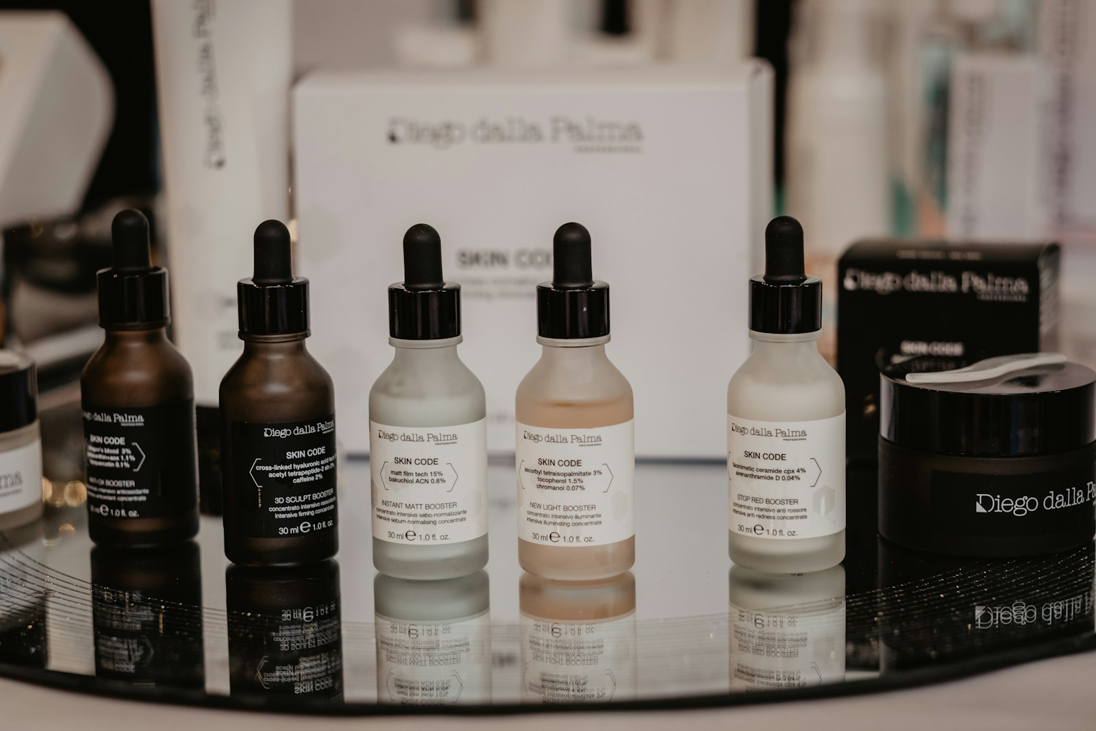 Cosmétiques — flacons en laboratoire